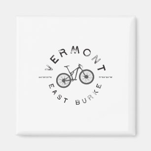 East Burke Vermont Mountainbike T-Shirt  Magnet