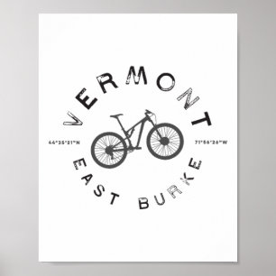 East Burke Vermont Mountainbike T-Shirt Poster