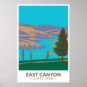 East Canyon State Park Utah Vintage auf Deutsch Poster