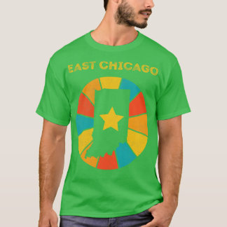 East Chicago Indiana Vintag Distressed Souvenir T-Shirt