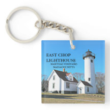 East Chop Lighthouse, Marthas Vineyard MA Keyring