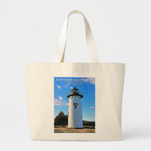 East Chop Lighthouse, Massachusetts Jumbo Tote Bag Stoffbeutel