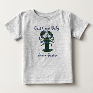 East Coast Baby Lobster Nova Scotia Tartan Kanada T-shirt