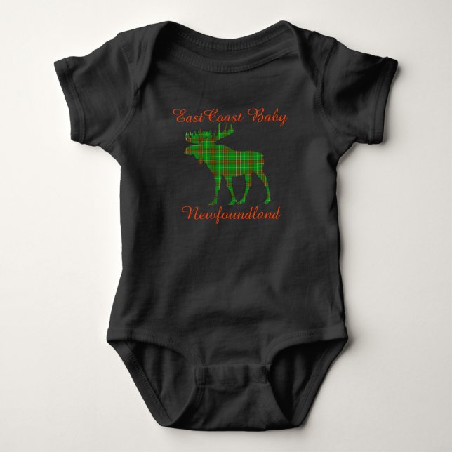 East Coast Baby Neufundland Tartan Moose Strampler (Vorderseite)