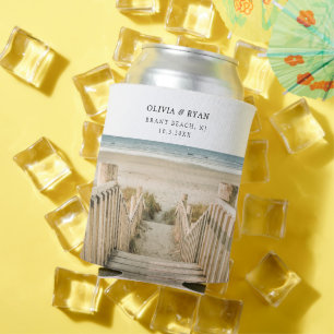 East Coast Beach Wedding Gefallen Custom Can Coole Dosenkühler