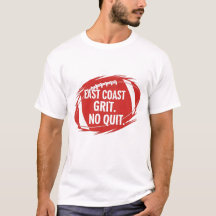 East Coast Football Durchhaltevermögen Zitat-Kein 