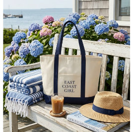 East Coast Girl Preppy Coastal Küstenstil Tragetasche