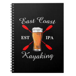 East Coast Kayaking Shirt IPA Bierheft Notizblock