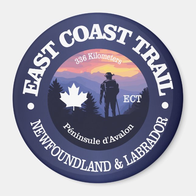 East Coast Trail (rd2) Magnet (Vorne)