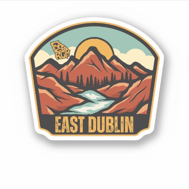 East Dublin, Georgien Aufkleber (Vorderseite)