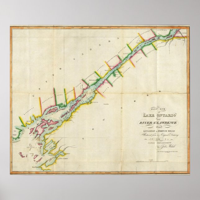 EaSt. Ende des Ontario-Sees und Fluss St. Lawrence Poster (Vorne)