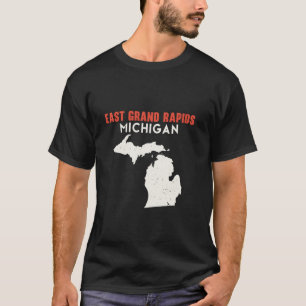 East Grand Rapids Michigan USA Staat America Train T-Shirt