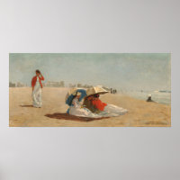 East Hampton Beach - Winslow Homer Poster d'art