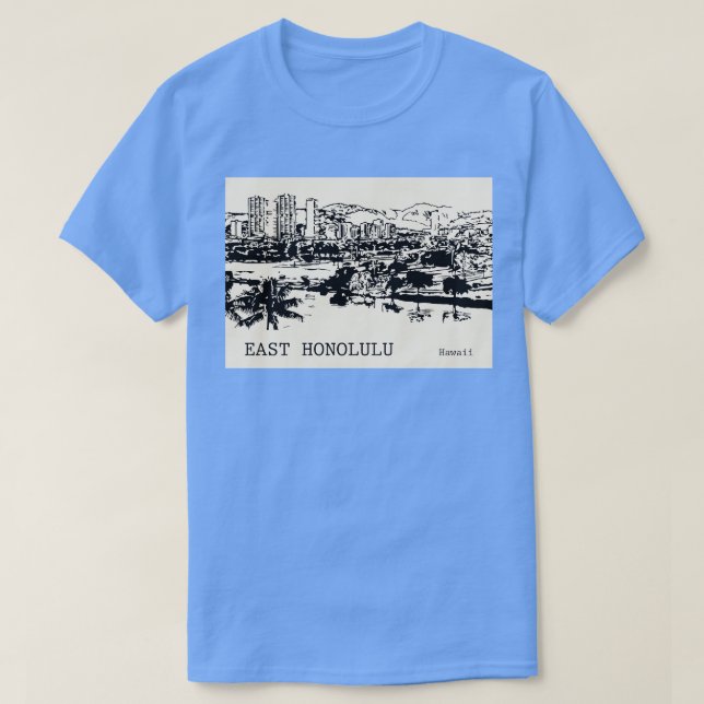 East Honolulu Hawaii TShirt 1 (Design vorne)