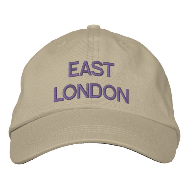 East London Cap Bestickte Baseballkappe (Vorderseite)