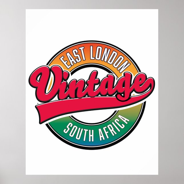 East London South Africa Logo Poster (Vorne)