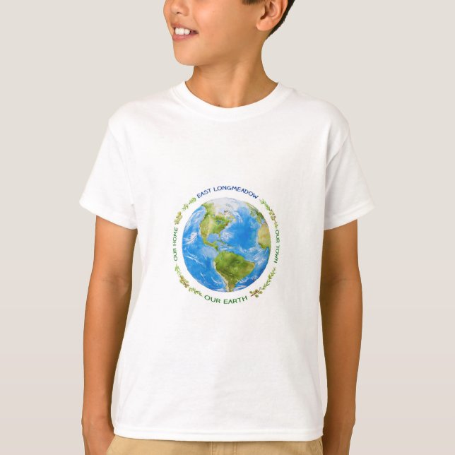East Longmeadow Earth Day, original logo, T- Shirt (Vorderseite)