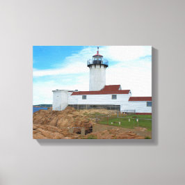 East Point Lighthouse, MA Wrapped Canvas Leinwanddruck