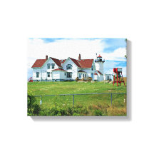 East Point Lighthouse, MA Wrapped Canvas