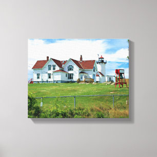 East Point Lighthouse, MA Wrapped Canvas Leinwanddruck