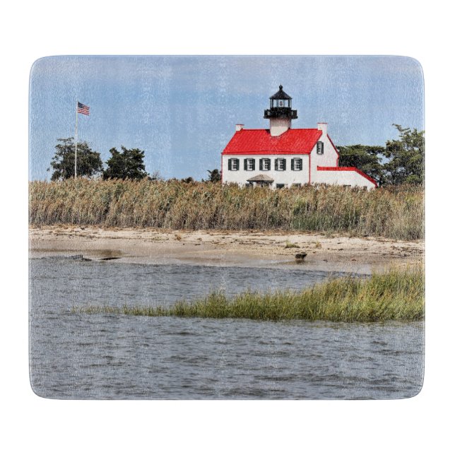 East Point Lighthouse, New Jersey Cutting Board Schneidebrett (Vorderseite)