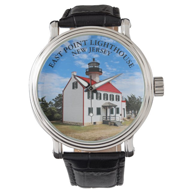 East Point Lighthouse New Jersey eWatch Armbanduhr (Vorderseite)