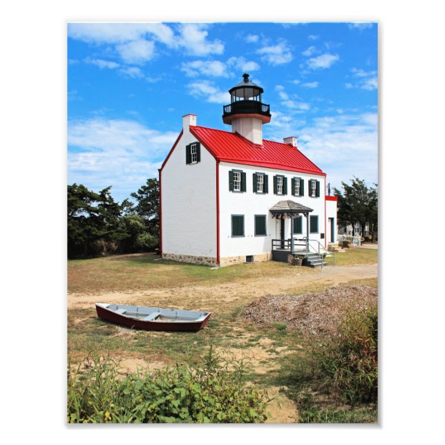 East Point Lighthouse, New Jersey Photo Print (Devant)