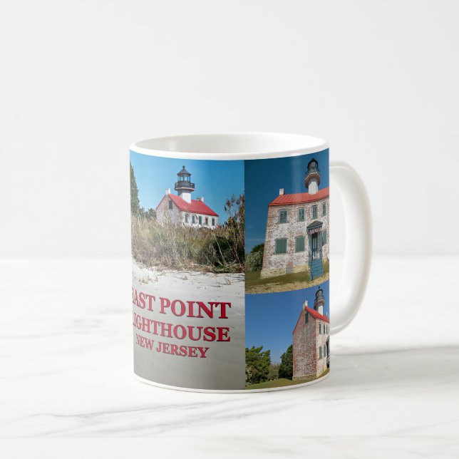 East Point Lighthouse, New Jersey Tasse (VorderseiteRechts)