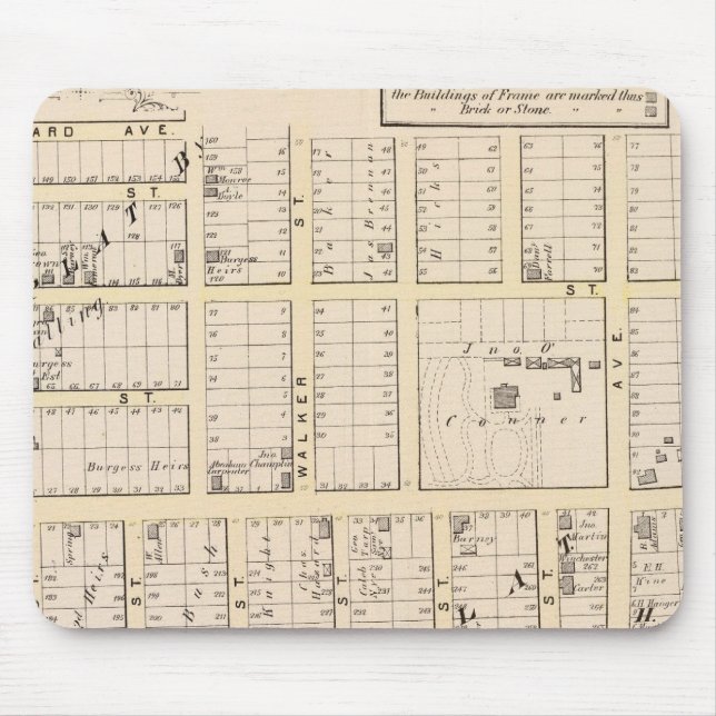 East Providence Rhode Island Karte Mousepad (Vorne)