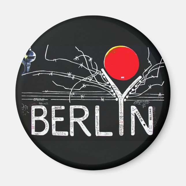 East Side Gallery, Berliner Mauer, Barbed Wire/Red Magnet (Vorne)
