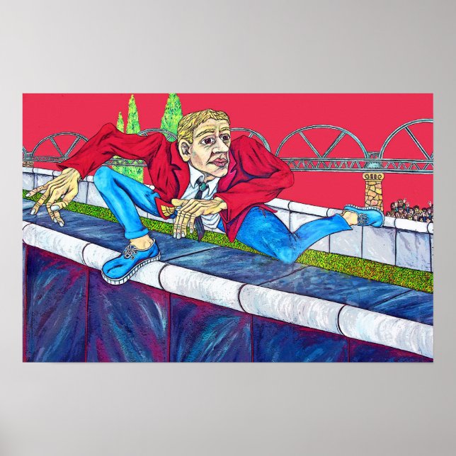 East Side Gallery, Berliner Mauer, Escape Climb Poster (Vorne)