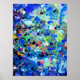 East Side Gallery, Berliner Mauer, Hände (1) Poster