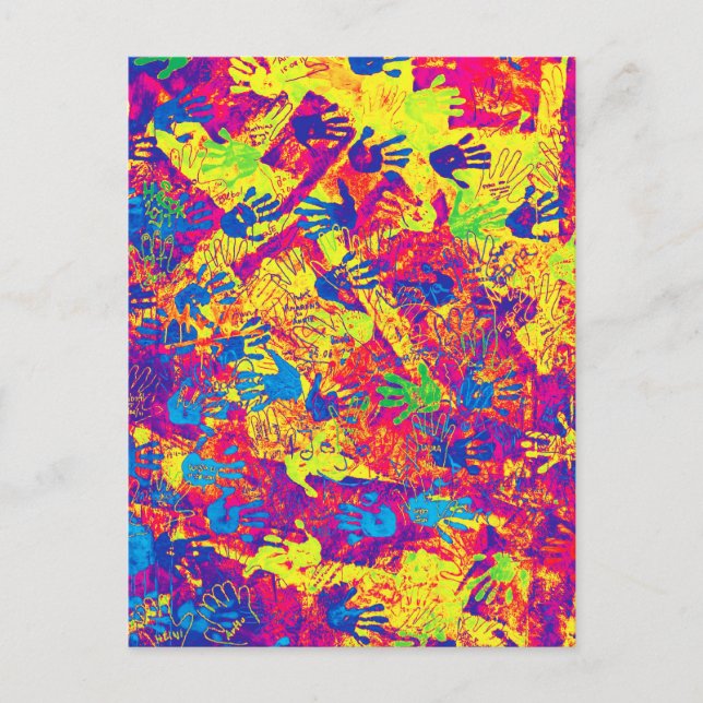 East Side Gallery, Berliner Mauer, Hände (5) Postkarte (Vorderseite)