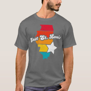 East St Louis Illinois Vintag Distressed Souvenir T-Shirt