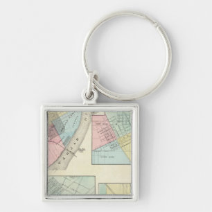 East St Louis, Mt Carmel, Jerseyville und Mendota Schlüsselanhänger