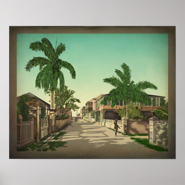 East Street in Nassau Poster (Vorne)