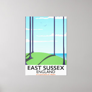 East Sussex, England Zugposter Leinwanddruck