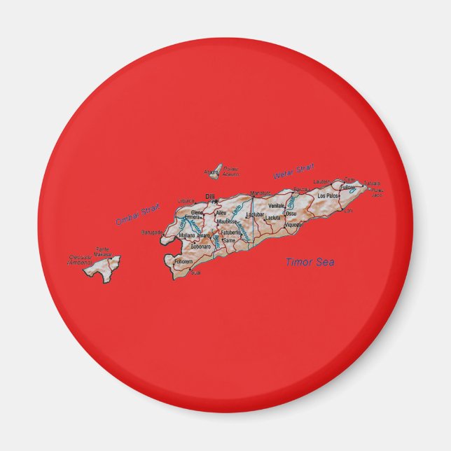 East Timor Map Magnet (Vorne)