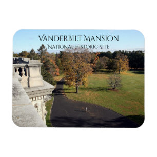 East View von Roof Vanderbilt Mansion, Hyde Park Magnet