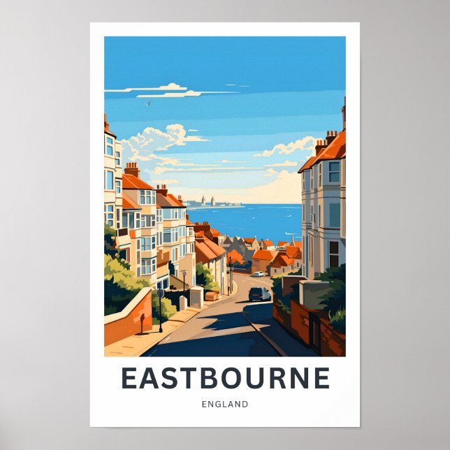 Eastbourne England Travel Print Poster (Vorne)