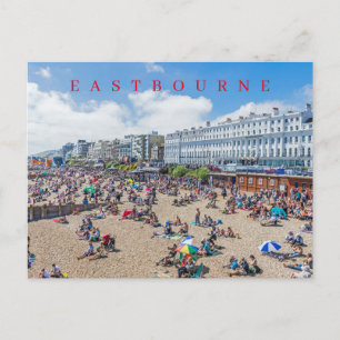 Eastbourne Strandansicht Postkarte