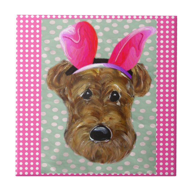 EASTER AIREDALE FLIESE (Vorderseite)