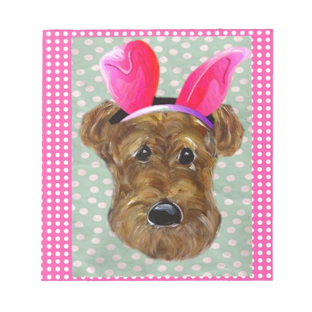 EASTER AIREDALE NOTIZBLOCK (Vorderseite)