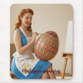 Easter Art Studio Vintage Retro Mousepad