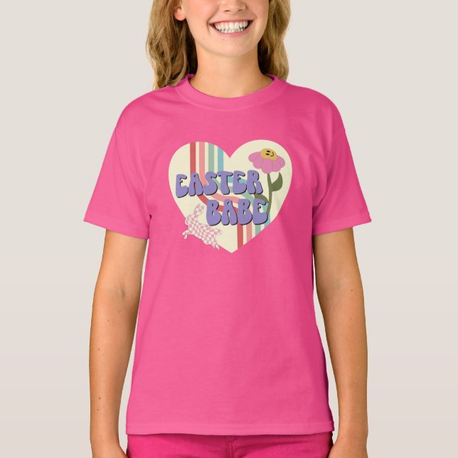 Easter Babe Happy Easter  T-Shirt (Vorderseite)