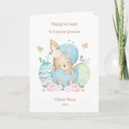 Easter Baby Rabbit Grandson Card Karte
