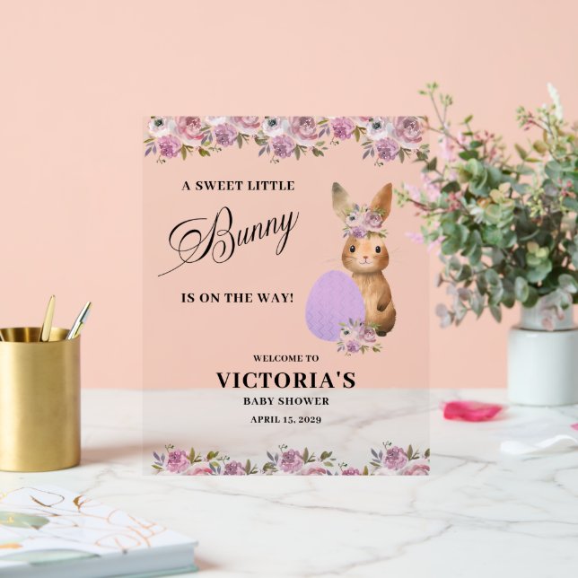 Easter Baby Shower Welcome Acrylschild (Hochzeit)