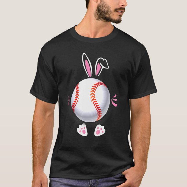 Easter Baseball Ball Easter Day  Easter Bunny Base T-Shirt (Vorderseite)