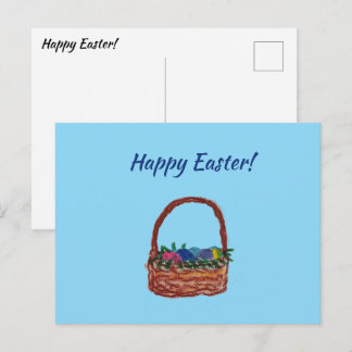 Easter Basket Postcard Postkarte