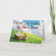 Easter Brunch & Egg Hunt Spring Meadow Bunny